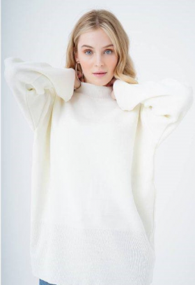 No Brand 1062 white (зима) светр жіночі