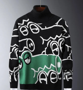 No Brand 26316 black (зима) светр жіночі