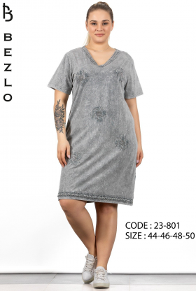 No Brand 23-801 grey (літо) сукня жіночі