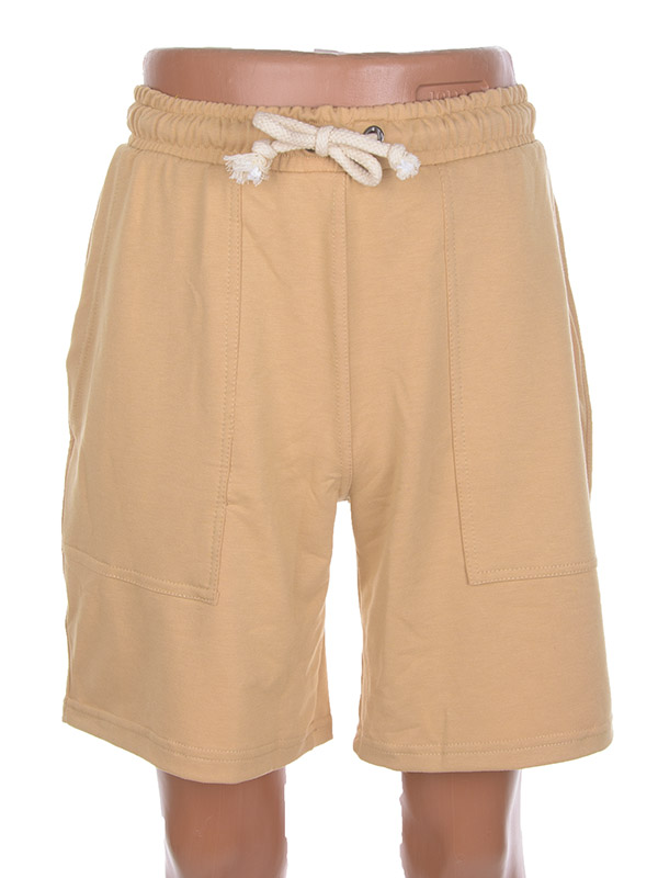 No Brand 270775 beige (лето) шорты мужские