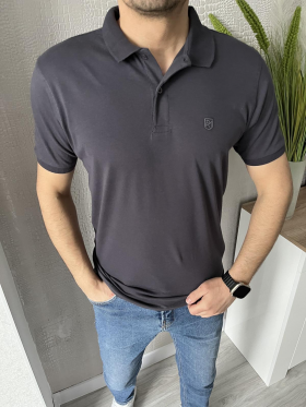 No Brand 1445 grey (лето) футболка мужские
