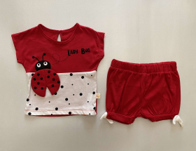 No Brand 5664 red (лето) костюм детские