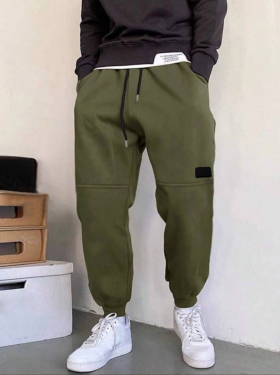 No Brand 118 khaki (зима) штаны спорт мужские