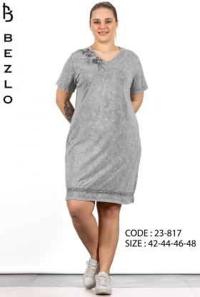 No Brand 23-817 grey (літо) сукня жіночі