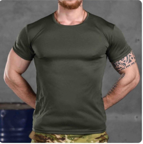 No Brand 378 green (лето) футболка мужские