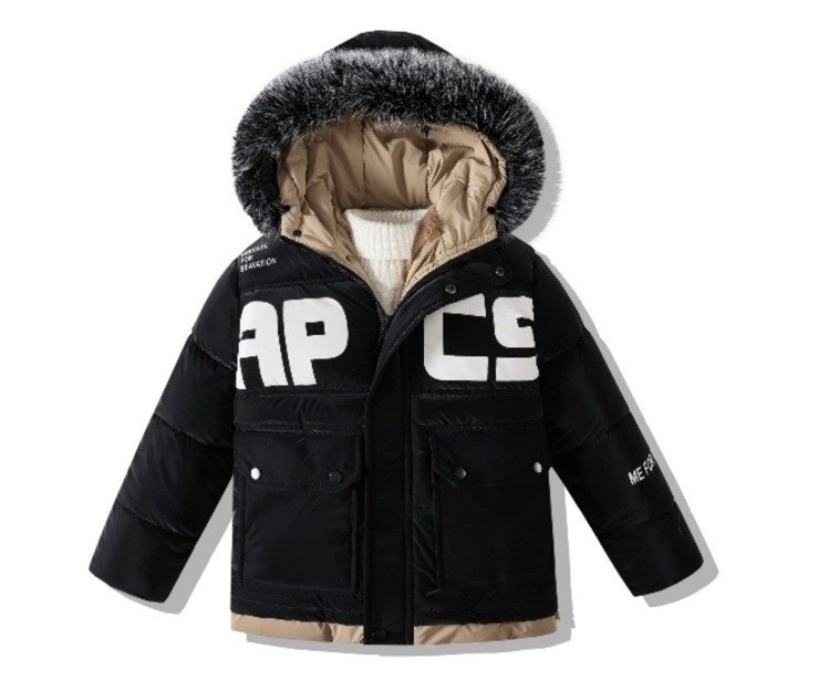 No Brand 092 black (зима) куртка детские