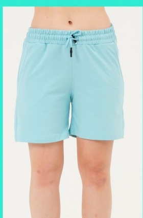 No Brand 7005 l.blue (лето) шорты женские