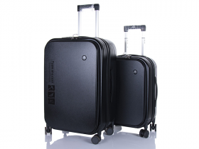 No Brand L20109 black (деми) набор чемоданов женские