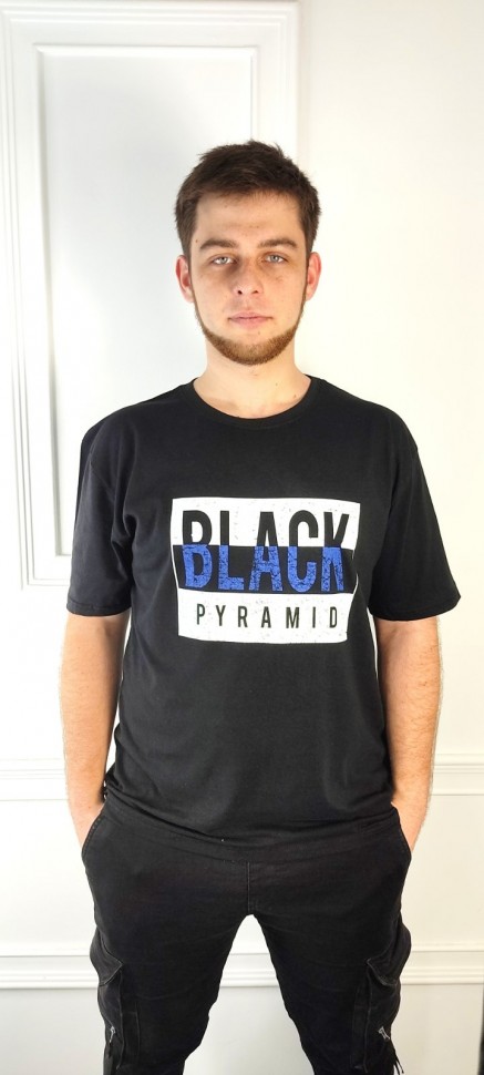 No Brand 684 black (лето) футболка мужские