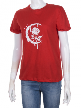 No Brand KJ01 red (лето) футболка женские