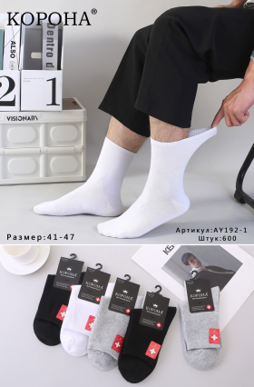 No Brand AY192-1 mix (демі) шкарпетки чоловічі
