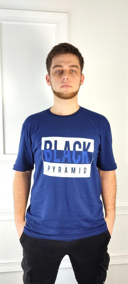 No Brand 685 blue (лето) футболка мужские