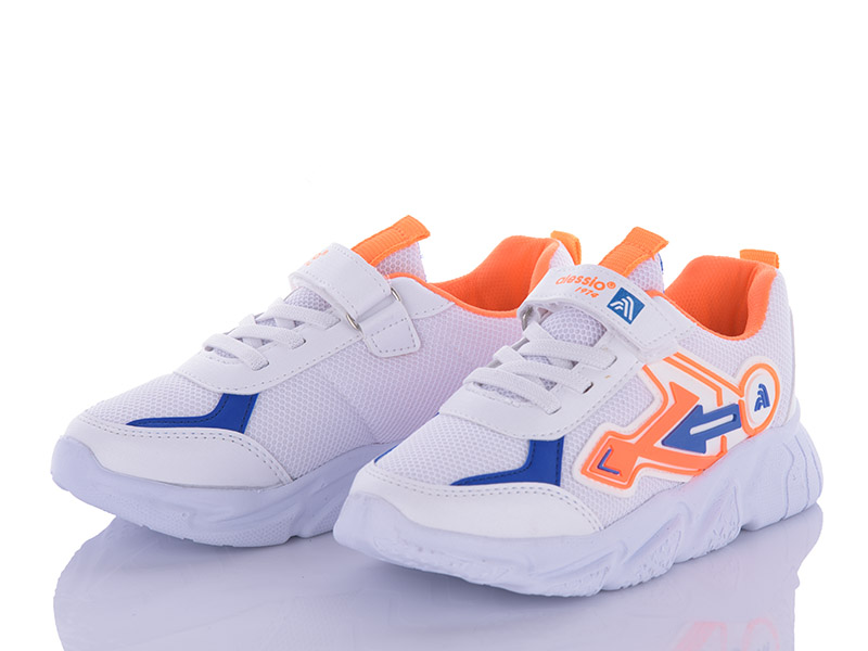 Alessio 4020 white-orange (31-35) (демі) кросівки дитячі