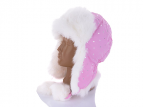 No Brand K11-23 pink (зима) шапка детские