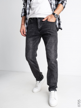 No Brand 0705 grey (деми) джинсы мужские