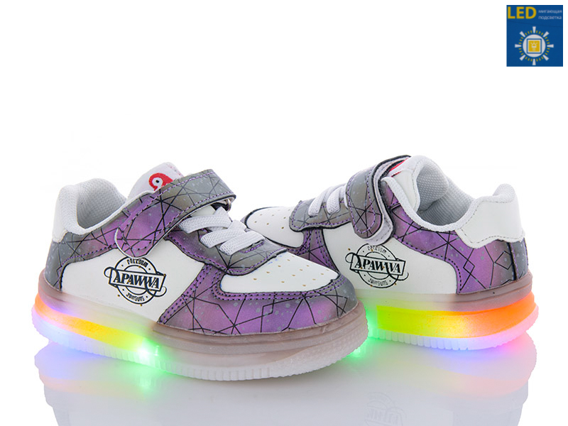 Apawwa NC61-1 purple LED (демі) кросівки дитячі