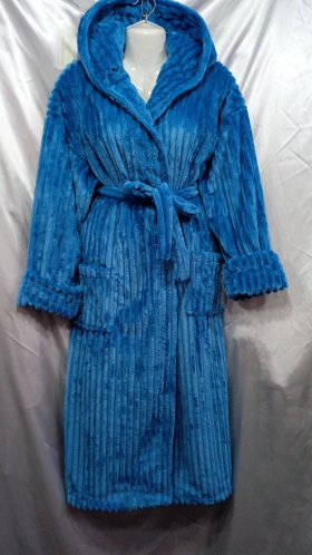 No Brand 1104 blue (зима) жіночі халат