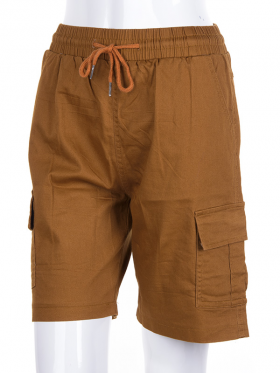 No Brand 6716-19 brown (лето) шорты женские