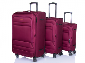 Horoso XL108-3 red (демі) набір валізи жіночі