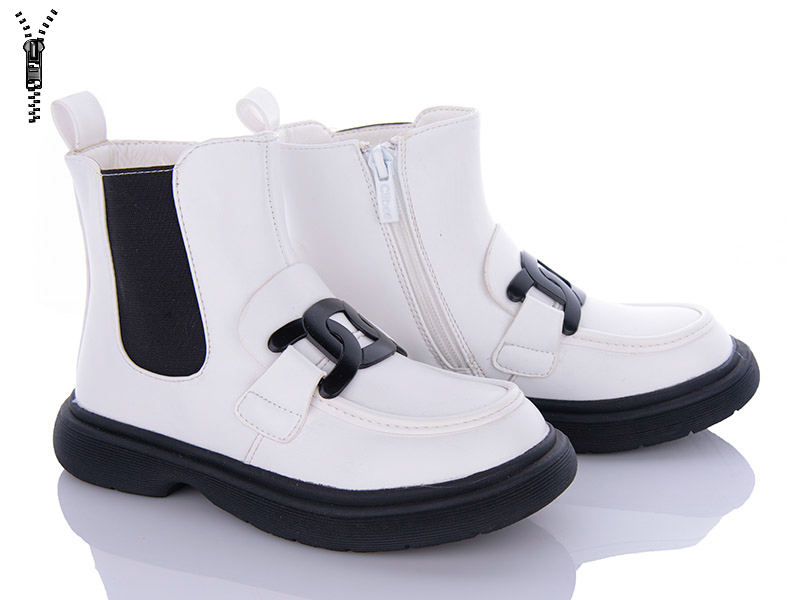 Clibee NNA132 white (деми) ботинки детские