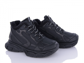 Violeta 197-152 black (зима) кросівки жіночі
