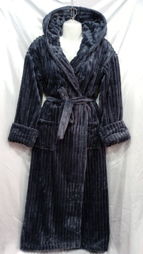 No Brand 1105 black (зима) жіночі халат