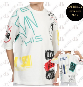 No Brand 5472-3 white (літо) футболка дитячі