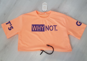No Brand 3129 orange (літо) футболка дитяча