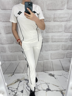 No Brand 4698 white (лето) костюм спорт женские
