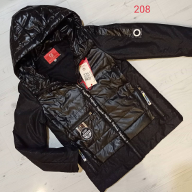 No Brand 208 black (деми) куртка детские