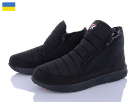 No Brand 202 чорний (зима) ботинки мужские