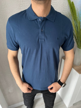 No Brand 1495 blue (лето) футболка мужские