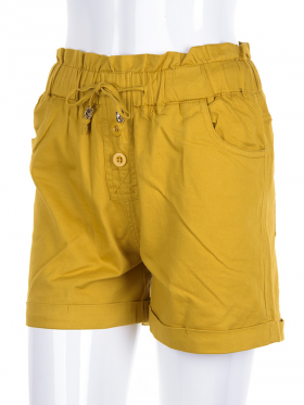 No Brand 6695-12 yellow (лето) шорты женские
