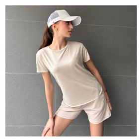 No Brand RL1023 beige (лето) футболка женские