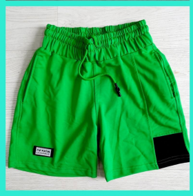 No Brand 7008 green (лето) шорты женские