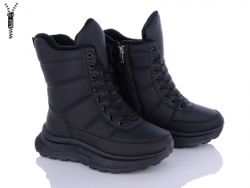 Violeta 176-31 black (зима) ботинки женские
