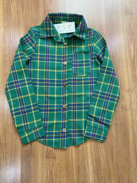 No Brand 025 green (деми) рубашка детские