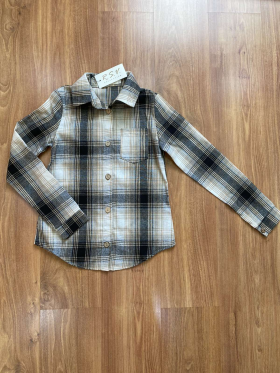 No Brand 025 grey (деми) рубашка детские
