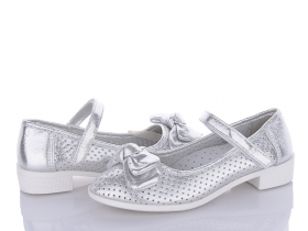 Clibee D105 silver (лето) туфли детские