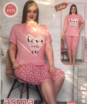 Asma 11170 розовый (лето) пижама женские