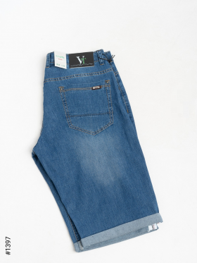 No Brand 1397 blue (лето) шорты мужские