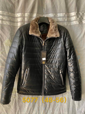 No Brand 5077 black (зима) куртка мужские
