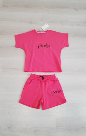 No Brand 10112 pink (лето) костюм детские