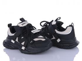 Angel G38-8009 black (деми) кроссовки детские