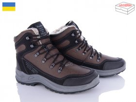 Paolla 361 чорний-коричневий (зима) черевики чоловічі