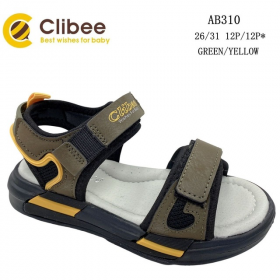 Clibee LD-AB310 green-yellow (лето) босоножки детские