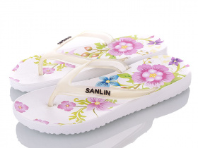 Sanlin VH55-12 white (літо) шльопанці жіночі