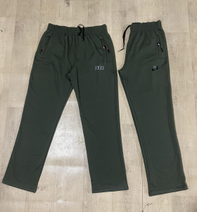 No Brand 100678 green (деми) штаны спорт мужские