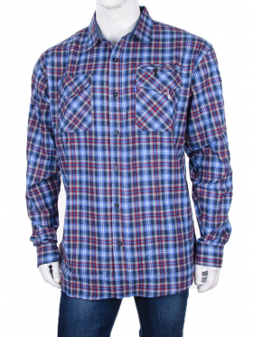 No Brand A43 blue (зима) рубашка мужские