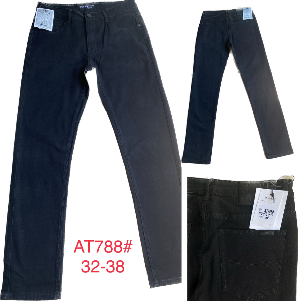 No Brand AT788 black (демі) джинси чоловічі